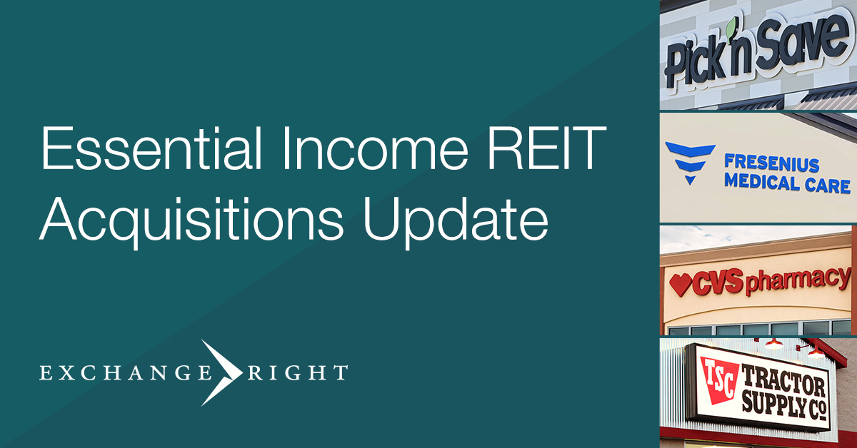 ExchangeRight’s Essential Income REIT Acquires $84 Million Portfolio