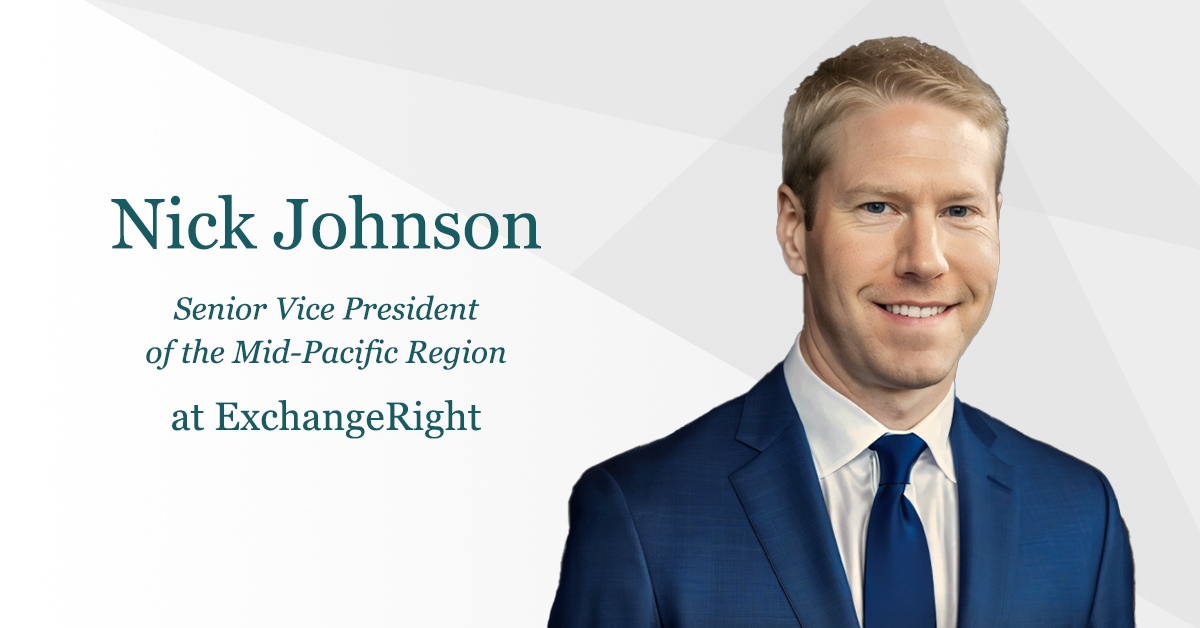 ExchangeRight Adds Nick Johnson as Senior Vice President of the Mid-Pacific Region