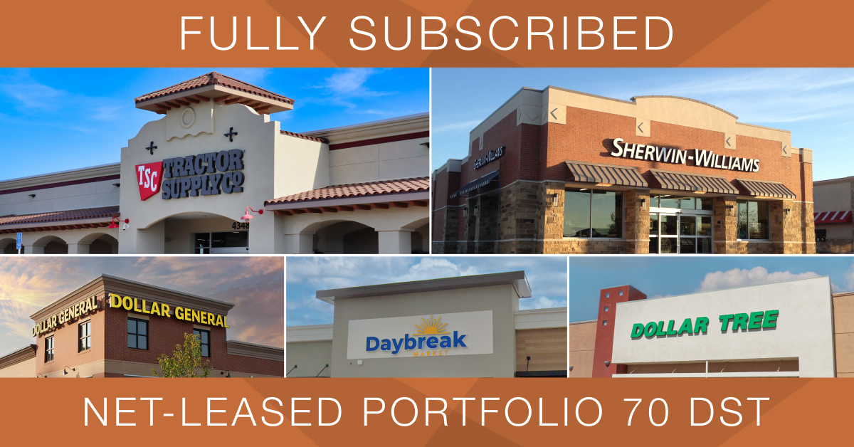 $65.9 Million Net-Leased Portfolio 70 DST Fully Subscribed, Strengthening Essential Income REIT Pipeline