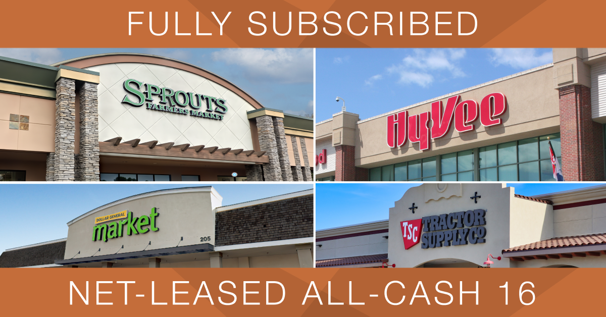 ExchangeRight’s Net-Leased All-Cash 16 DST Fully Subscribed, Providing 1031 Exchange Investors Historically Recession-Resilient Retail